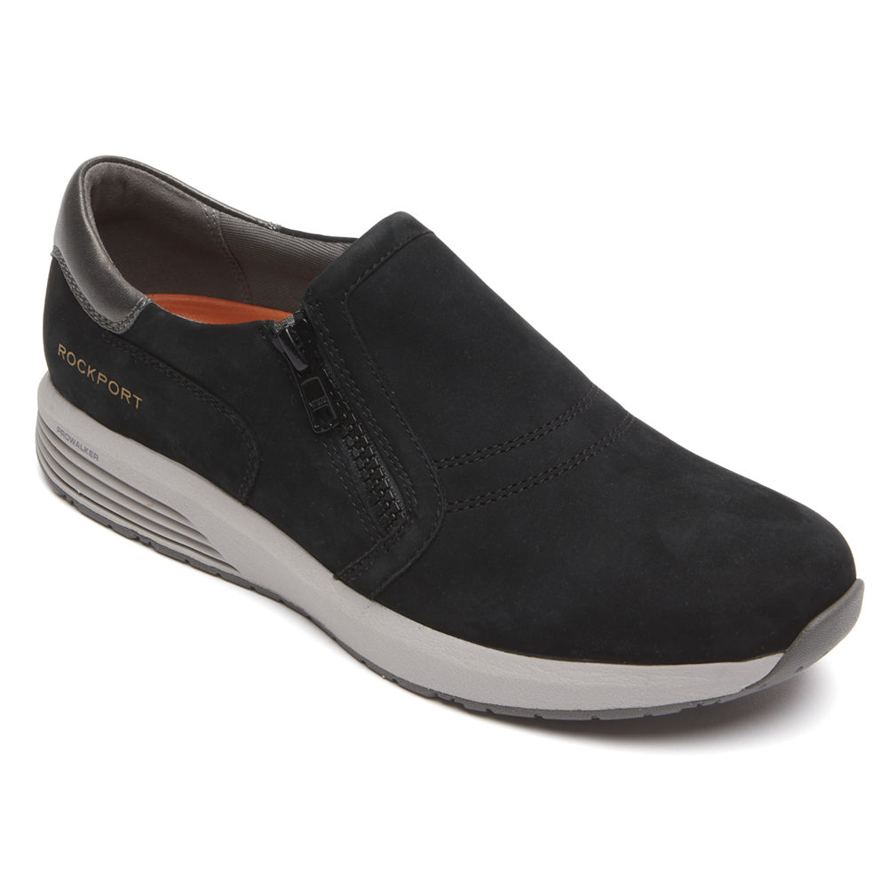 ロック ポート スニーカー レディース 黒 - Trustride Prowalker Slip-On - MQA580642